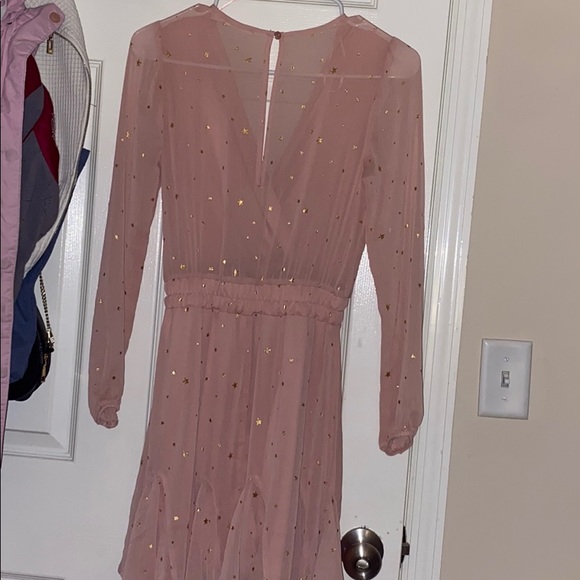 Pink dress with gold stars - Picture 2 of 7
